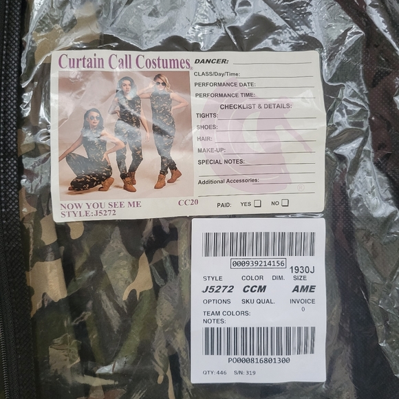 "Now You See Me" Army Camo Jumpsuit Dance Costume - BRAND NEW (Size Ad Medium) - Picture 13 of 14